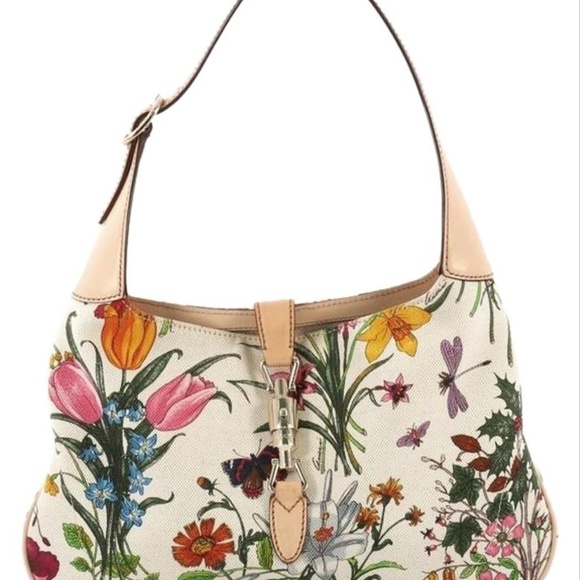 Auth Gucci Jackie Flora Small Multicolor #2903G18 - Picture 1 of 8